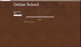 
							         Online School Login - Online School								  
							    