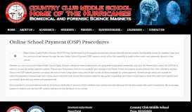 
							         Online School Payment (OSP) Procedures – Country Club Middle ...								  
							    