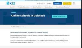 
							         Online Schools in Colorado | K12 - K12.com								  
							    