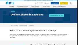 
							         Online Schools in Louisiana | K12 - K12.com								  
							    