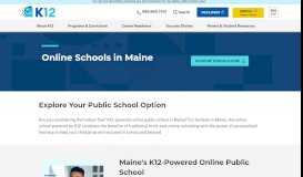 
							         Online Schools in Maine | K12 - K12.com								  
							    