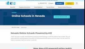 
							         Online Schools in Nevada | K12 - K12.com								  
							    