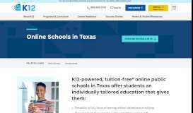 
							         Online Schools in Texas | K12 - K12.com								  
							    