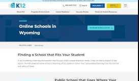 
							         Online Schools in Wyoming | K12 - K12.com								  
							    