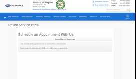 
							         Online Service Portal | Subaru of Naples								  
							    
