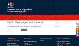 
							         Online Services - Armadale Senior High School HOME PAGE								  
							    