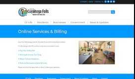 
							         Online Services & Billing | City of Cuyahoga Falls								  
							    