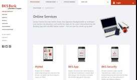 
							         Online Services - BKS Bank								  
							    