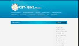 
							         Online Services – City of Flint								  
							    
