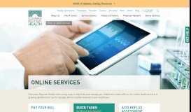 
							         Online Services | Columbus Regional Health								  
							    