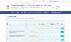 
							         Online Services - Controller of Legal Metrology – Weights ...								  
							    