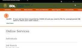 
							         Online Services - Department of Labor - Georgia.gov								  
							    