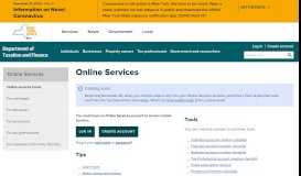 
							         Online Services - Department of Taxation and Finance								  
							    