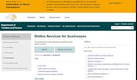 
							         Online Services for businesses - Tax.ny.gov - New York State								  
							    