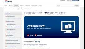 
							         Online Services for Defence members - Defence Housing Australia								  
							    