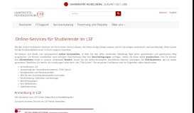 
							         Online-Services für Studierende im LSF - URZ Heidelberg - Universität ...								  
							    