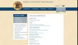 
							         Online Services - IOSCO County Michigan								  
							    