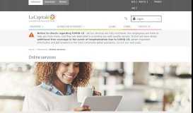 
							         Online services - La Capitale Assurance								  
							    