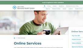 
							         Online Services | Lake Charles Hospital								  
							    