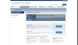 
							         Online Services - Lake County Superior Court								  
							    