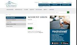
							         Online Services Login - Cincinnati Insurance								  
							    