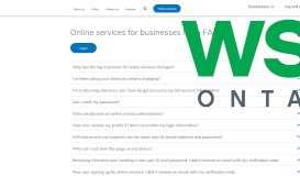 
							         Online services login FAQs | WSIB								  
							    