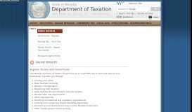
							         Online Services - Nevada Department of Taxation - State of Nevada								  
							    