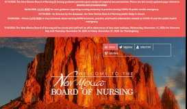 
							         Online Services - New Mexico Board of Nursing								  
							    