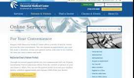 
							         Online Services - Niagara Falls Memorial Medical Center								  
							    