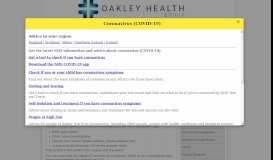 
							         Online Services - Oakley Health Group								  
							    