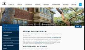 
							         Online Services Portal | Hornsby Shire Council								  
							    