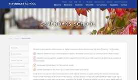 
							         Online Services - Sevenoaks School								  
							    
