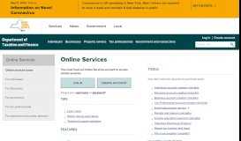 
							         Online Services - Tax.ny.gov - New York State								  
							    