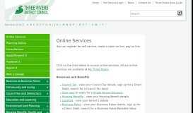 
							         Online Services - Three Rivers District Council								  
							    