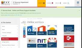 
							         Online services | University College Cork - UCC								  
							    