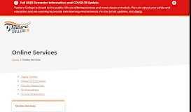 
							         Online Services | Ventura College								  
							    