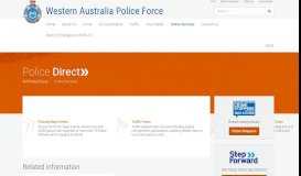 
							         Online Services - WA Police								  
							    