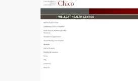 
							         Online Services – WellCat (SHC) – CSU, Chico								  
							    