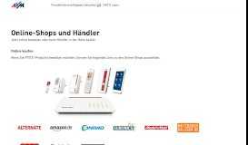 
							         Online-Shops und Händler | AVM Deutschland								  
							    