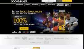 
							         Online Sports Betting at BookMaker Sportsbook								  
							    