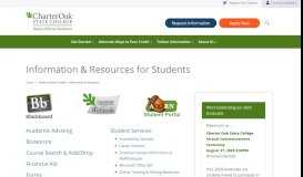 
							         Online Student Center - Information & Resources | Charter Oak State ...								  
							    