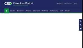 
							         Online Student Registration Now Open - Clover School District								  
							    