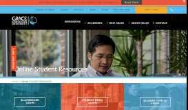 
							         Online Student Resources - Grace Christian University								  
							    