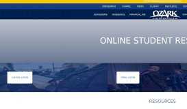 
							         Online Student Resources - Ozark Christian College								  
							    