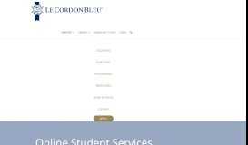 
							         Online Student Services: myCordonBleu.net - Le Cordon Bleu								  
							    