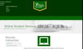 
							         Online Student Services - Welcome to Woodland Community College								  
							    