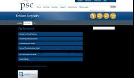 
							         Online Support - PSC - Psci.Net								  
							    