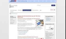 
							         Online-Terminvereinbarung bei Berliner Behörden - Serviceportal Berlin								  
							    