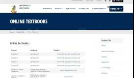 
							         Online Textbooks - Lake Brantley High School								  
							    