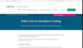 
							         Online Time & Attendance Clocking - Capita Workforce Management								  
							    